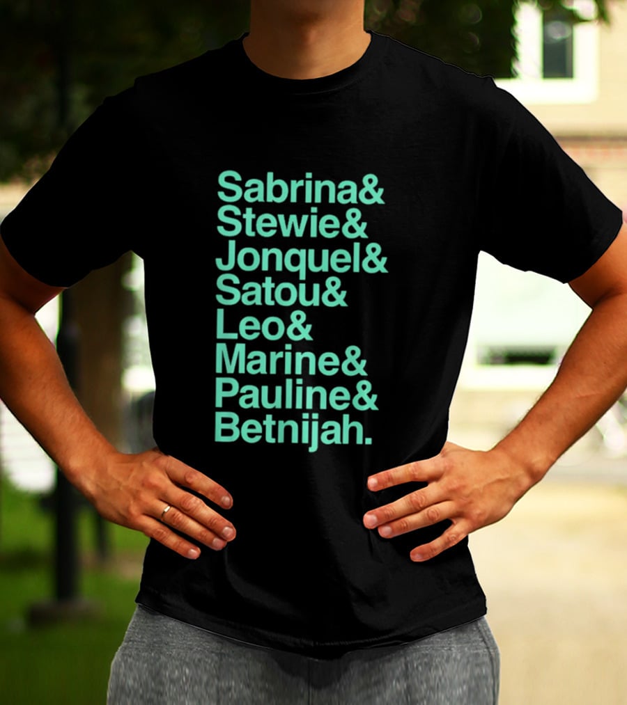 New York Women's Basketball Sabrina Stewie Jonquel Satou Leo Marine Pauline Betnijah Ampersand 2026 T-Shirt