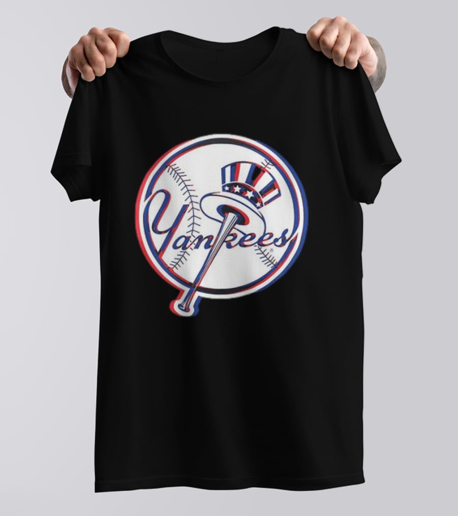 New York Yankees MLB 2026 Glitch Yankees Baseball T-Shirt