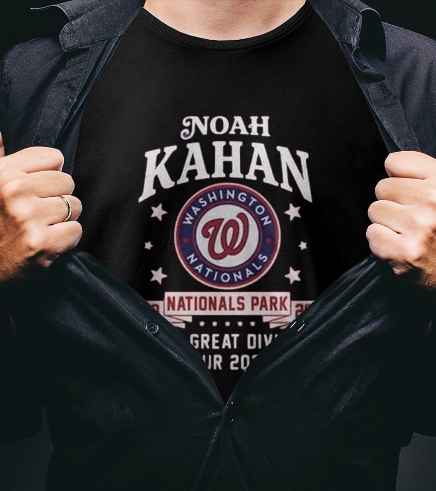 Noah Kahan Washington Nationals Park The Great Divide Tour 2026 T-Shirt