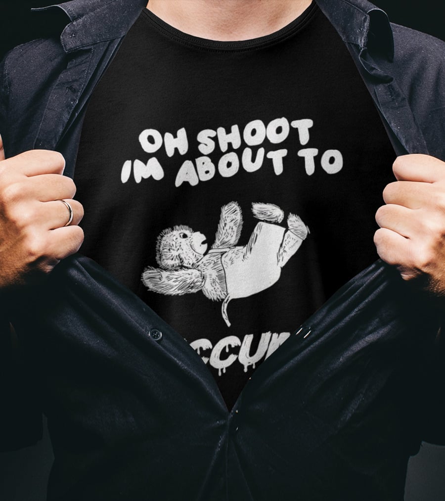 Oh Shoot I'm About To Succumb Falling Teddy Bear T-Shirt