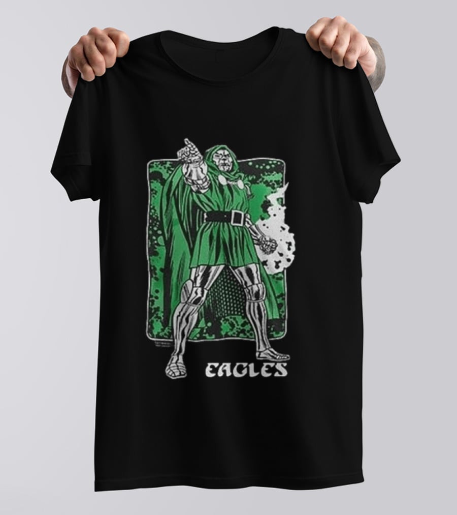Philadelphia Eagles Marvel Doctor Doom Power Collaboration 2026 T-Shirt