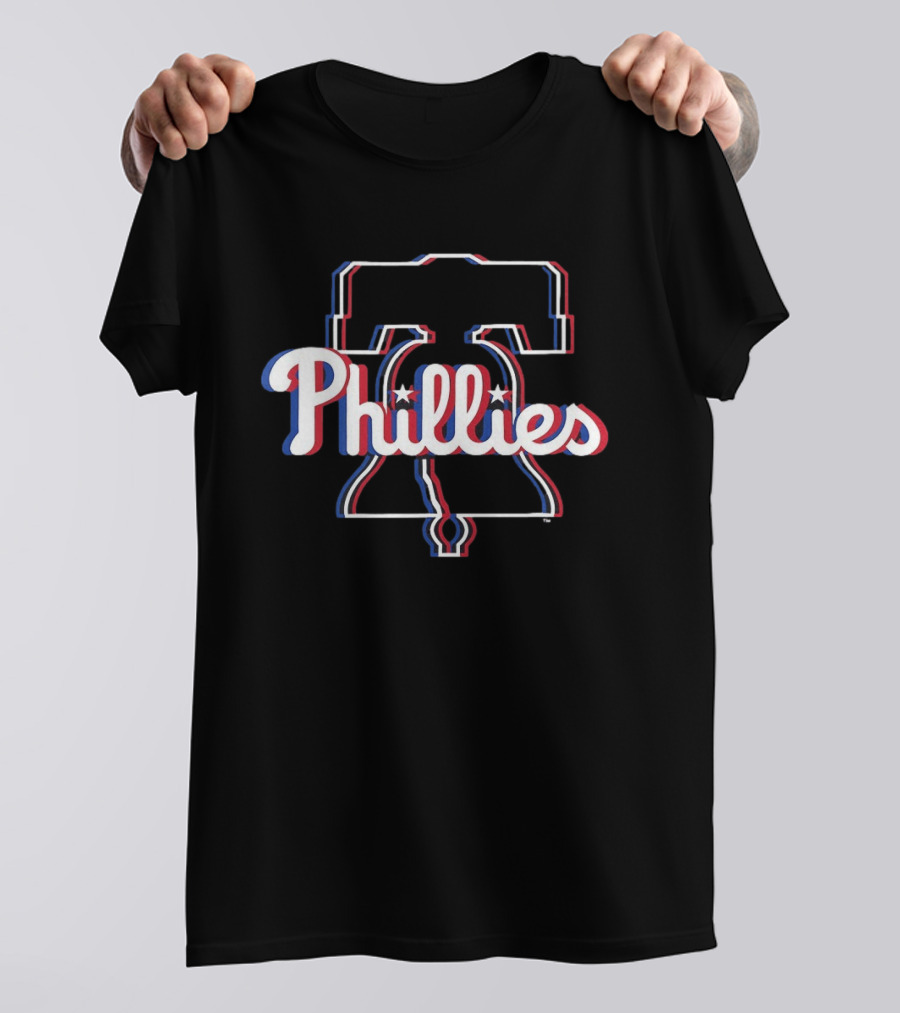 Philadelphia Phillies 2026 MLB Glitch Liberty Bell T-Shirt