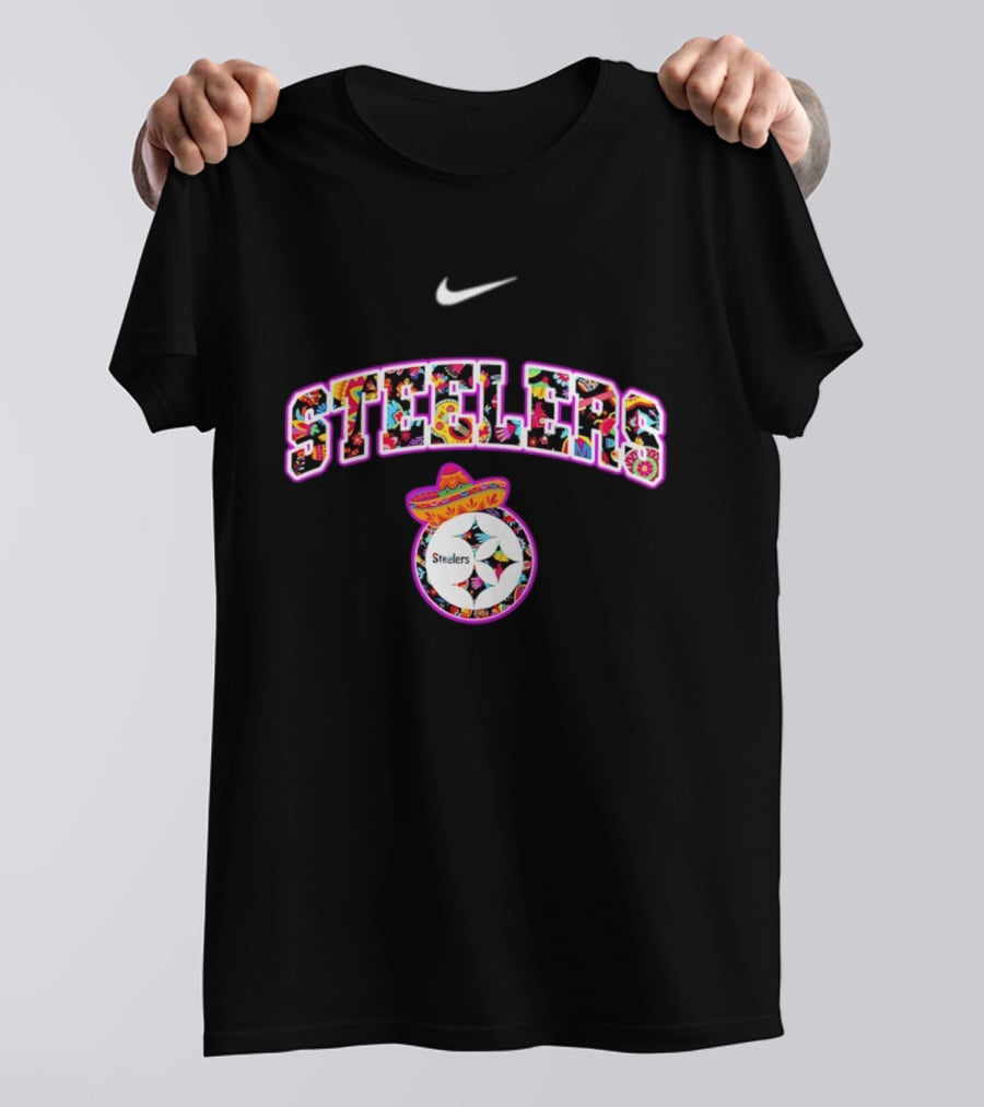 Nike Pittsburgh Steelers Hispanic Heritage Sombrero Fiesta T-Shirt