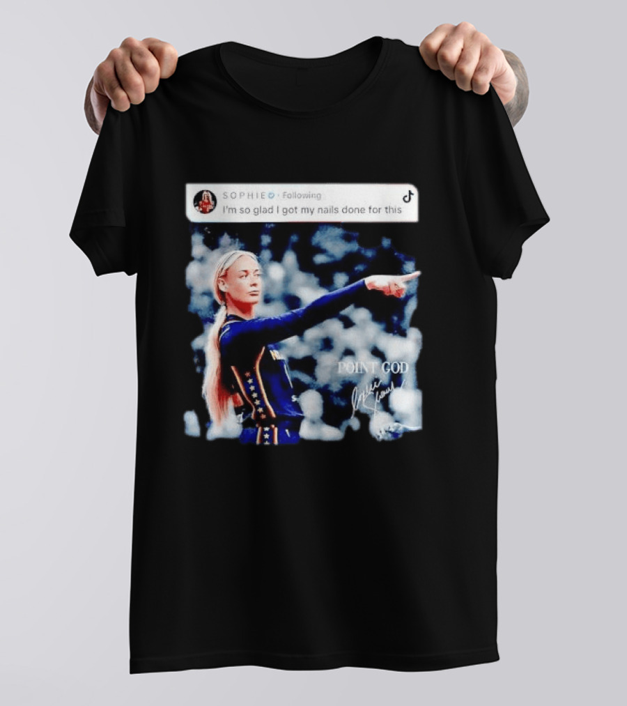 Sophie Cunningham Point God Indiana Fever I'm So Glad I Got My Nails Done For This T-Shirt