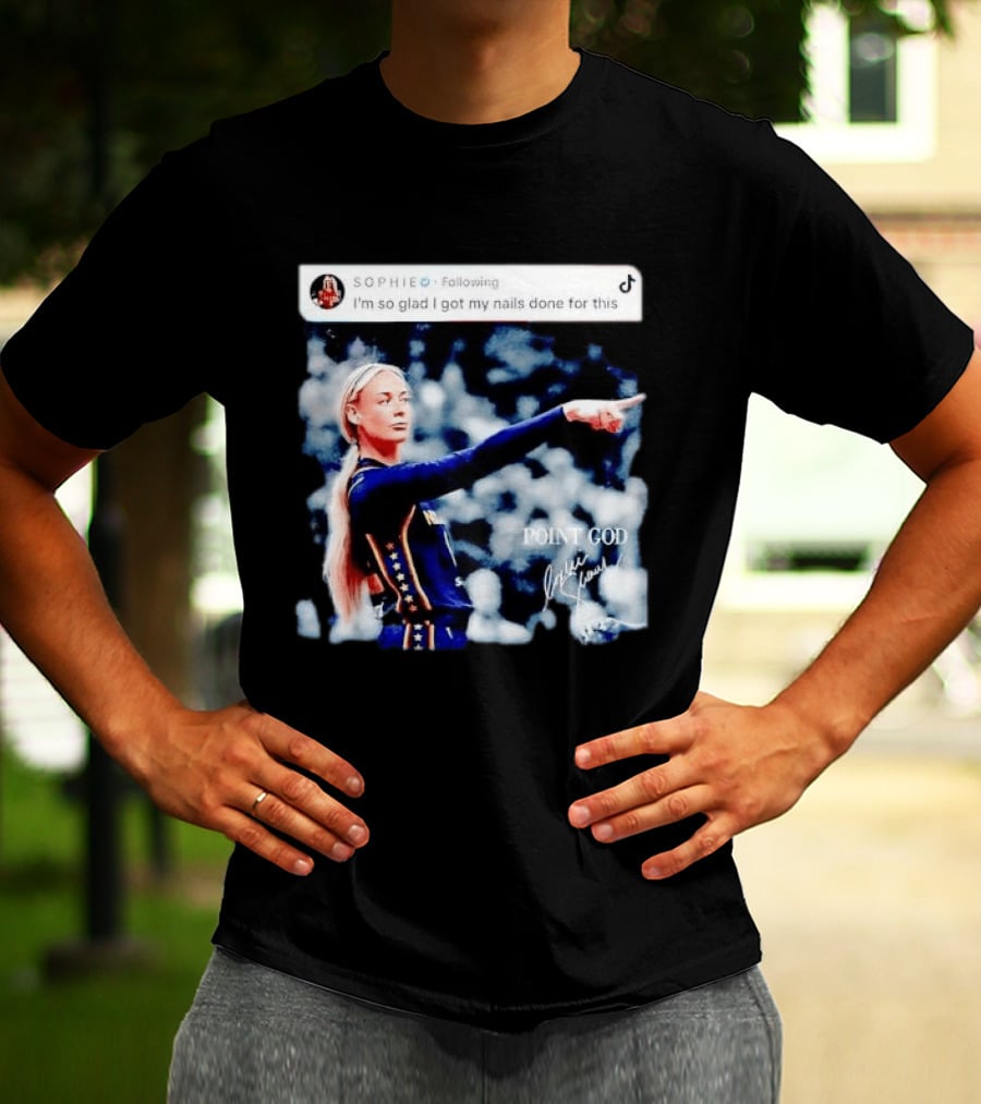 Sophie Cunningham Point God Indiana Fever I'm So Glad I Got My Nails Done For This T-Shirt