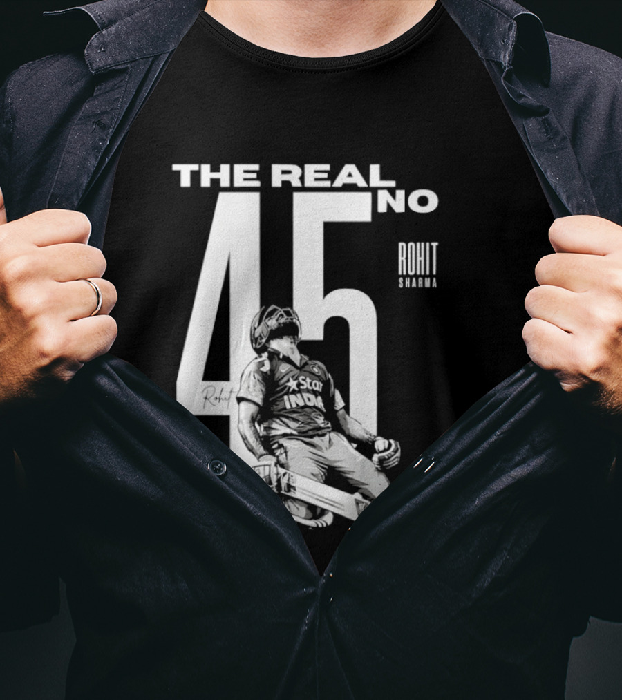 Rohit Sharma The Real No 45 Ro Hitman 264 Runs T-Shirt