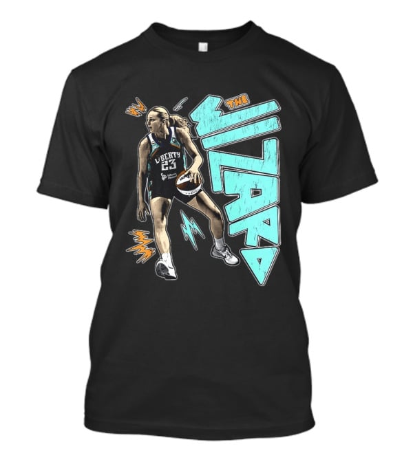 New York Liberty WNBA The Wizard Marine Johannès 23 Basketball T-Shirt