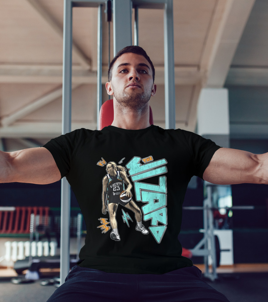 New York Liberty WNBA The Wizard Marine Johannès 23 Basketball T-Shirt