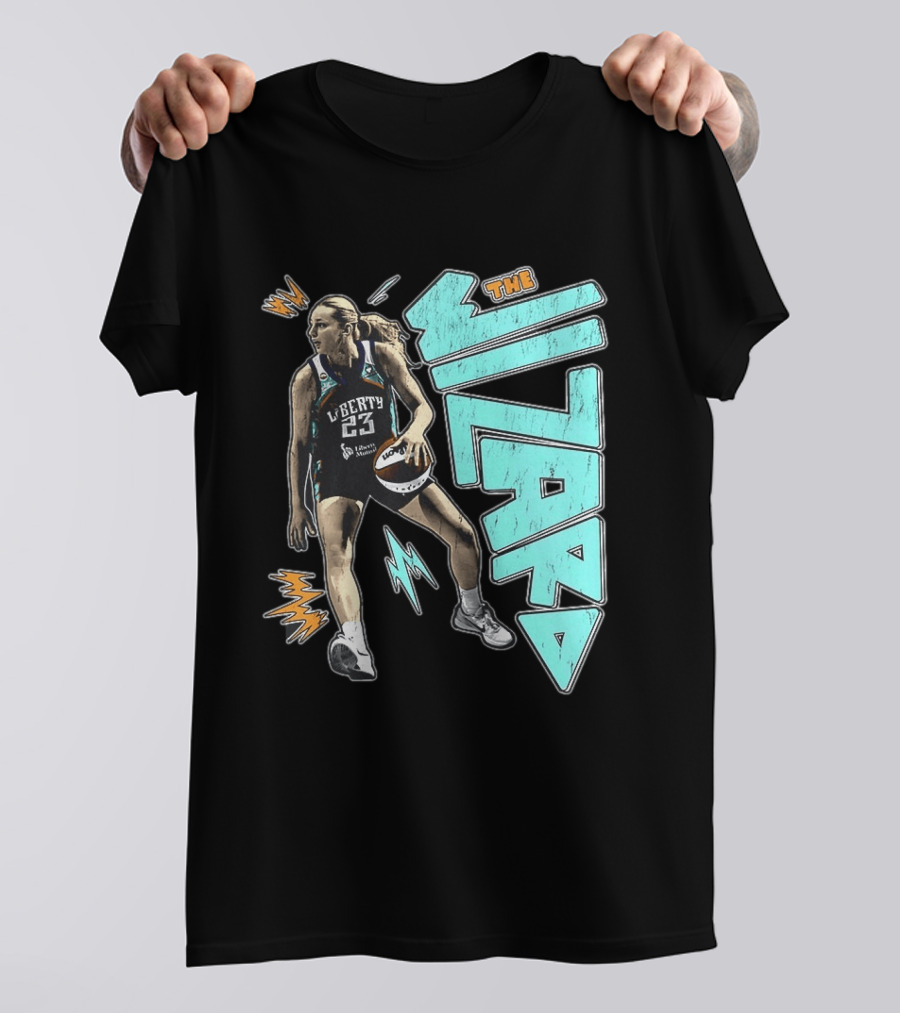 New York Liberty WNBA The Wizard Marine Johannès 23 Basketball T-Shirt