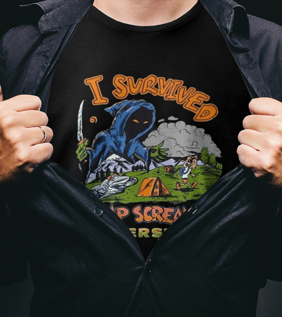 Silverstein I Survived Camp Screamo Tour 2026 North America Camping Adventure T-Shirt