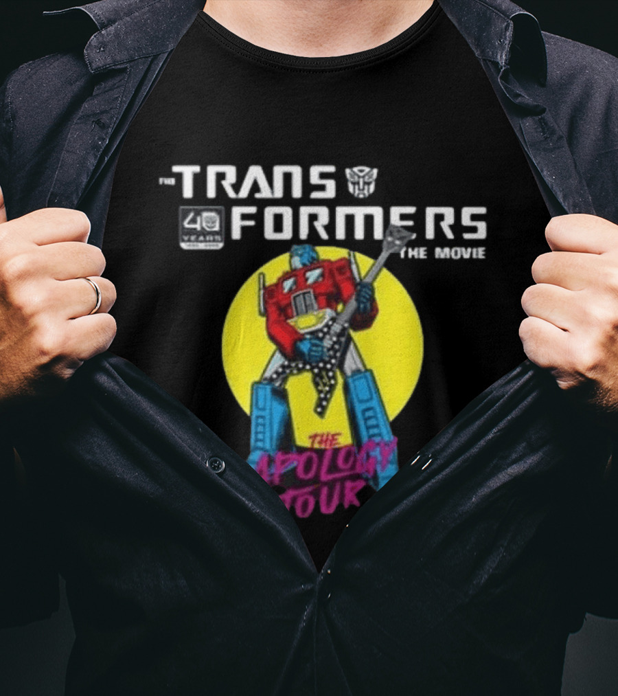 Transformers The Movie 40 Years The Apology Tour 2026 Celebration Of Life Concert House Of Blues July 23 San Diego California T-Shirt