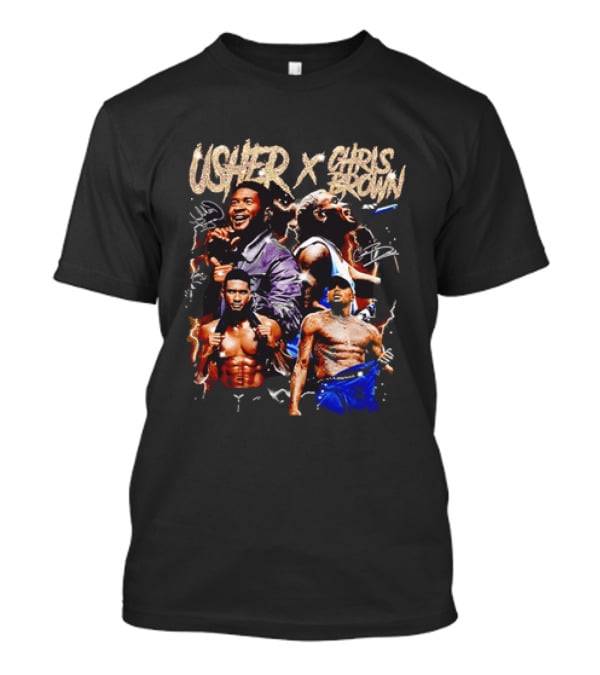 Usher X Chris Brown Singing Performing Collaboration T-Shirt