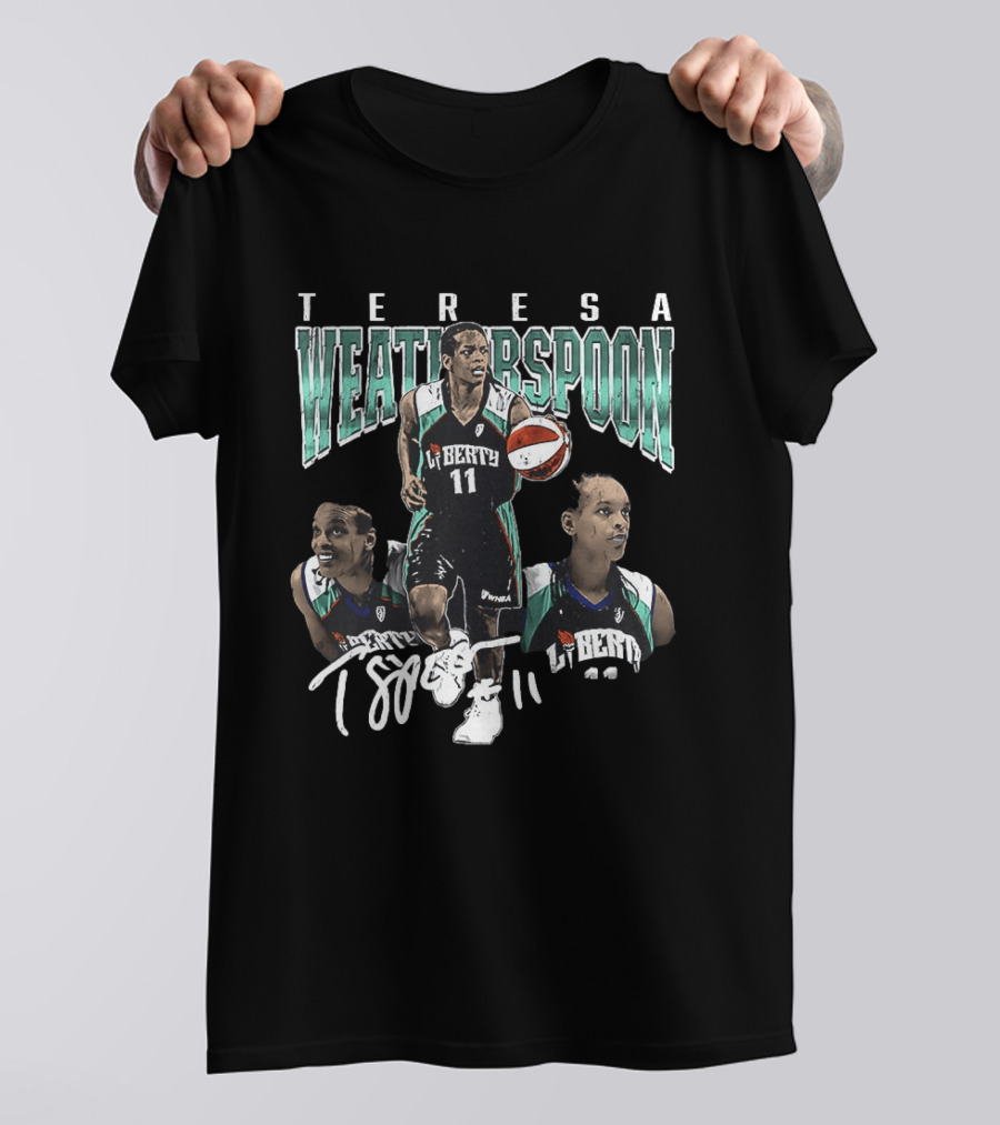 Teresa Weatherspoon New York Liberty 11 Spoon Basketball T-Shirt