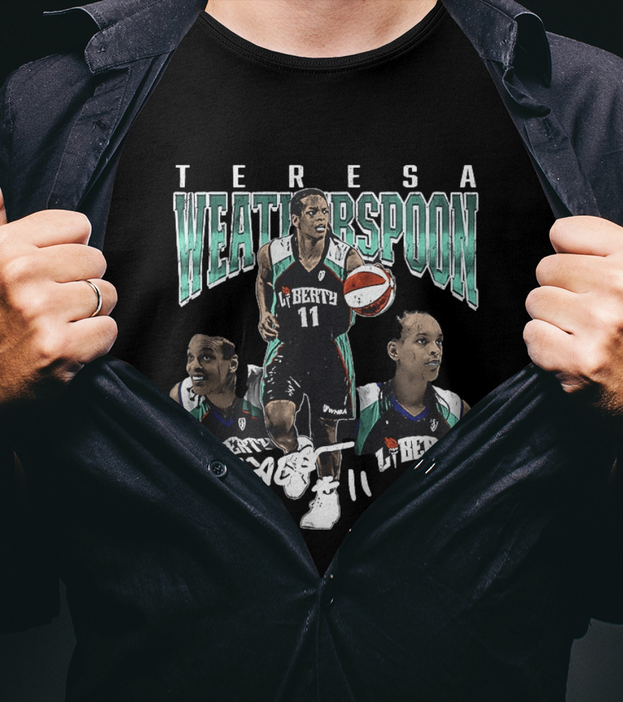 Teresa Weatherspoon New York Liberty 11 Spoon Basketball T-Shirt