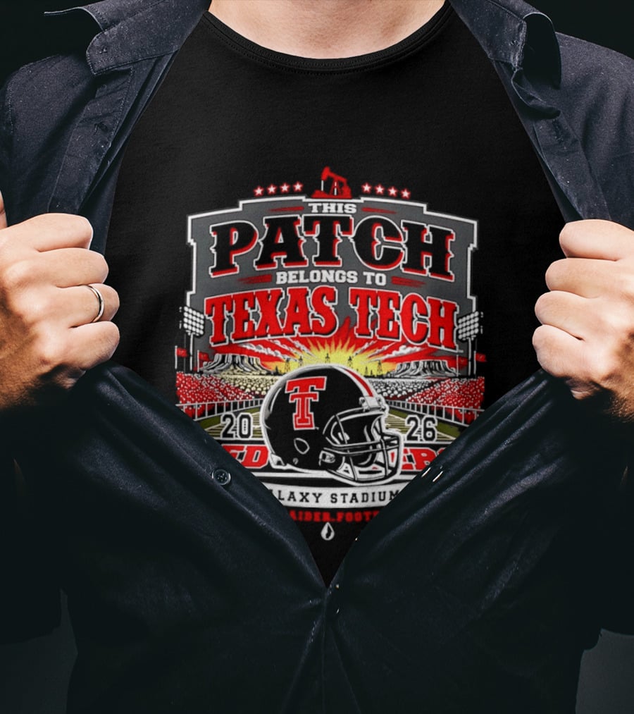 Texas Tech Red Raiders 2026 Wreck 'Em Game Day Patch Belongs To Texas Tech T-Shirt