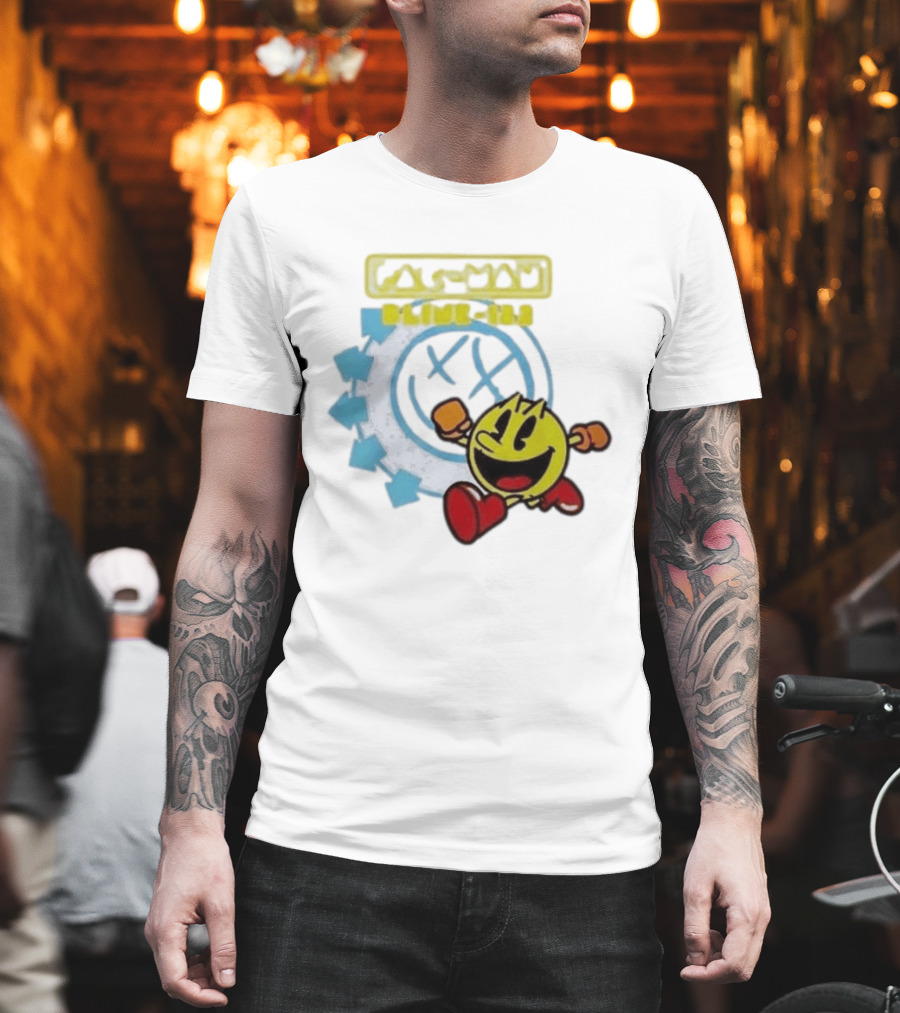 Pac Man Blink 182 Band Crossover Collaborative T-Shirt