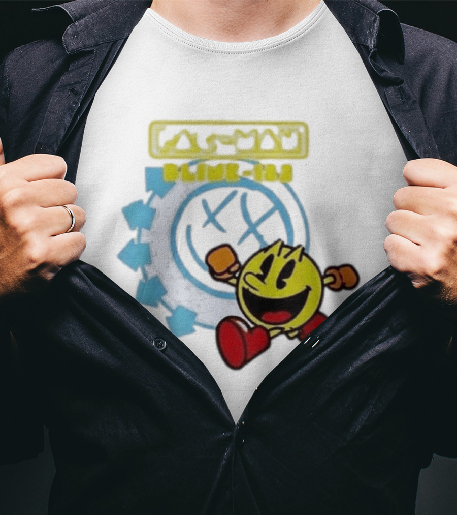 Pac Man Blink 182 Band Crossover Collaborative T-Shirt