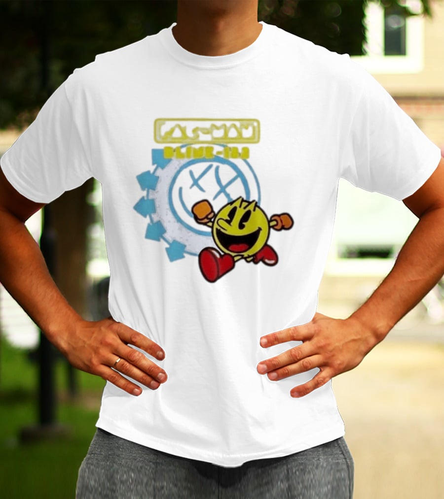 Pac Man Blink 182 Band Crossover Collaborative T-Shirt