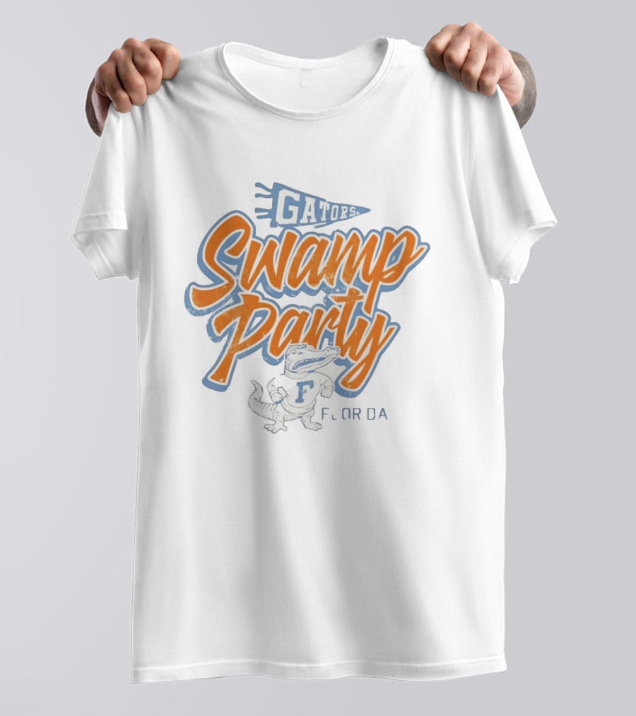 Gators Swamp Party Florida Retro Alligator T-Shirt