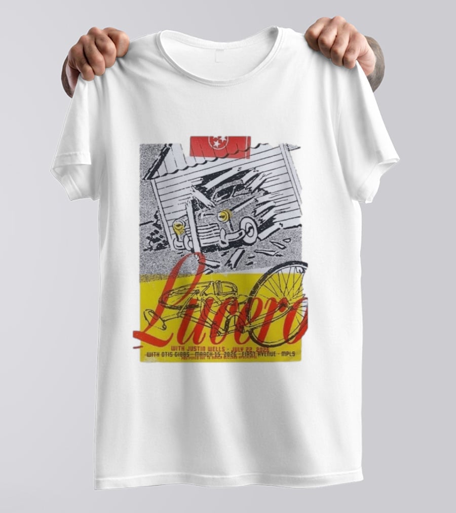 Lucero 20th Anniversary With Justin Wells July 2026 First Avenue MPLS T-Shirt