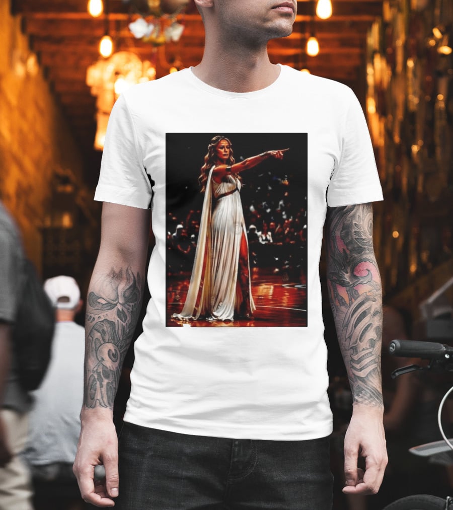 Sophia Cunningham WNBA Goddess Pointing Her Finger Basketball Victory Empowerment T-Shirt