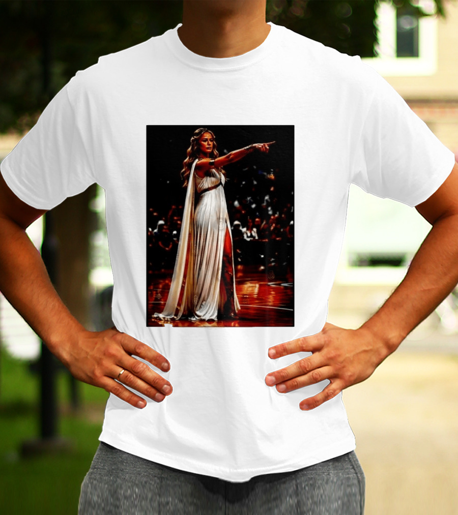Sophia Cunningham WNBA Goddess Pointing Her Finger Basketball Victory Empowerment T-Shirt