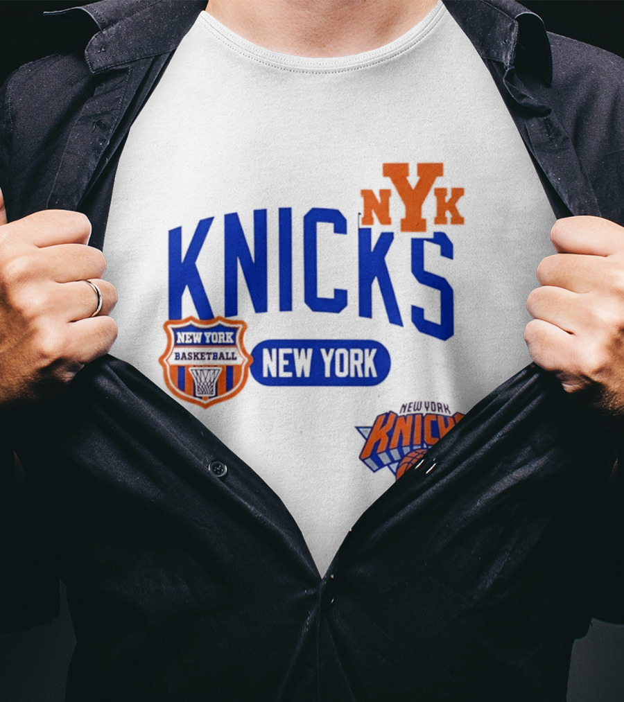 Stephon Marbury Pro Standard New York Knicks NBA Letterman NYK T-Shirt