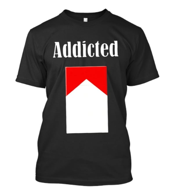 Addicted Cigarette Pack Minimalist Marlboro T-Shirt