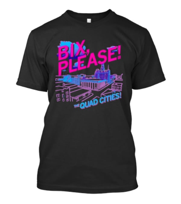Bix Please The Quad Cities Skyline Retro Aesthetic T-Shirt