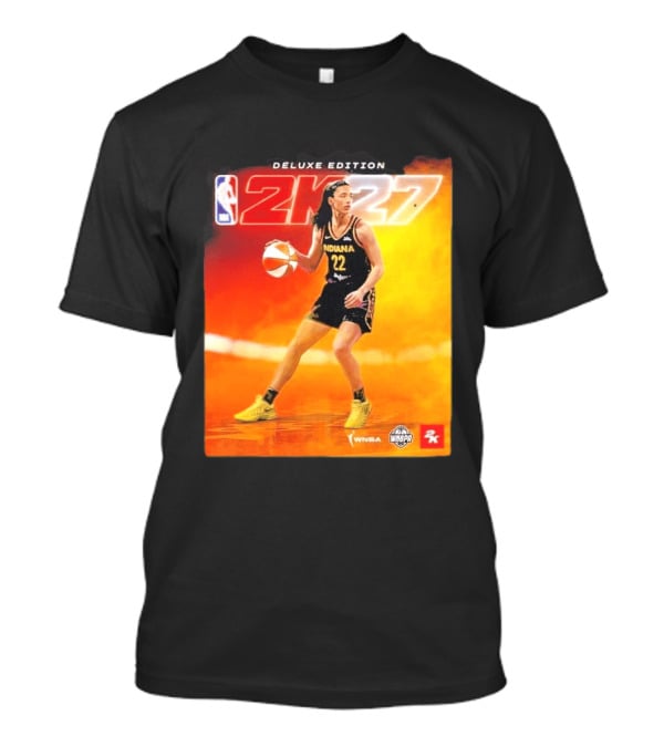 WNBA Caitlin Clark Indiana Fever NBA 2K27 Deluxe Edition Cover Athlete T-Shirt