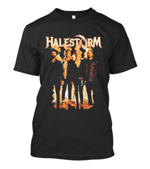 Halestorm Firestorm Band Members Flames T-Shirt