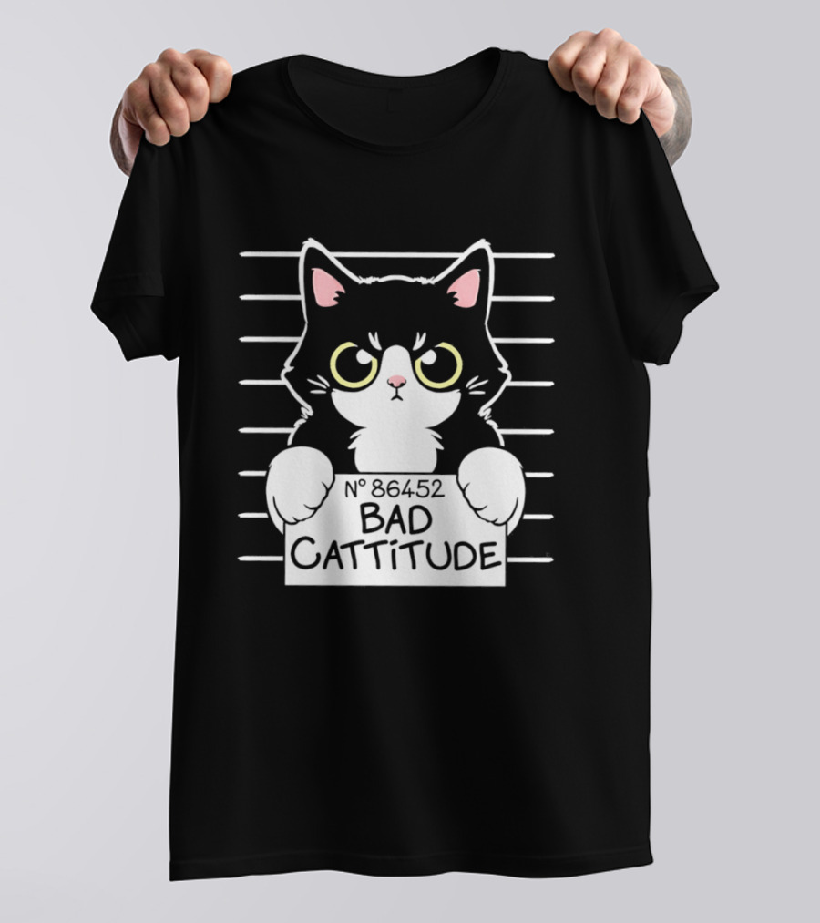 Bad Cattitude Cat Shot N° 35452 T-Shirt