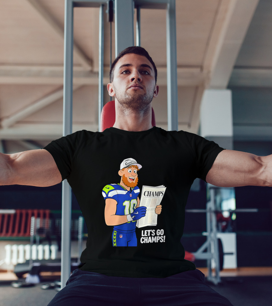 Champs Let's Go Champs Seattle Seahawks Football Fan Celebration T-Shirt