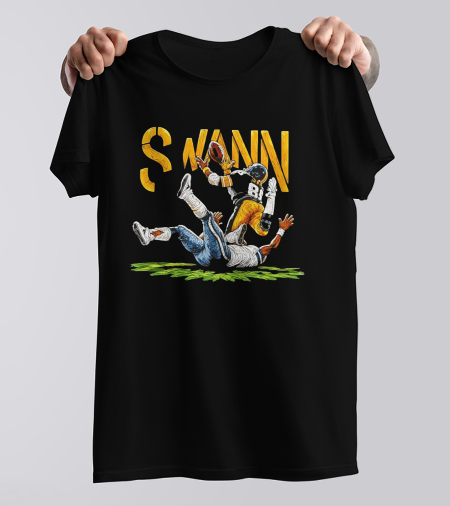 Lynn Swann 88 Pittsburgh Steelers Football Catch Painting T-Shirt