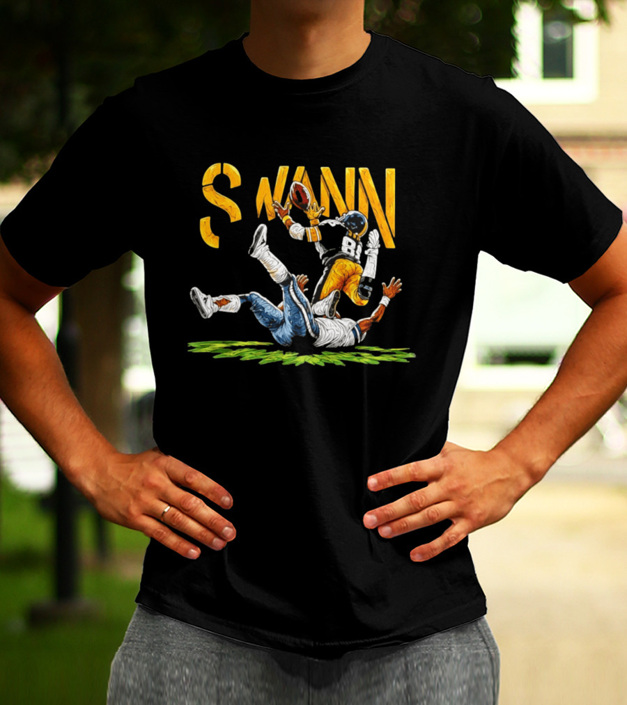 Lynn Swann 88 Pittsburgh Steelers Football Catch Painting T-Shirt