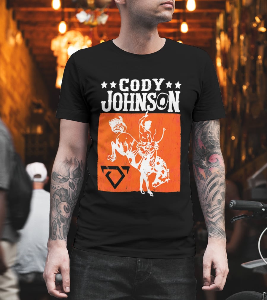 Cody Johnson Cowboy Rodeo Bucking Horse Vintage Western T-Shirt