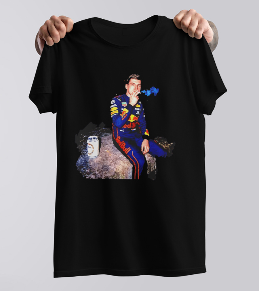 Max Verstappen Red Bull Racing Formula 1 Driver Smoking Racing Suit T-Shirt