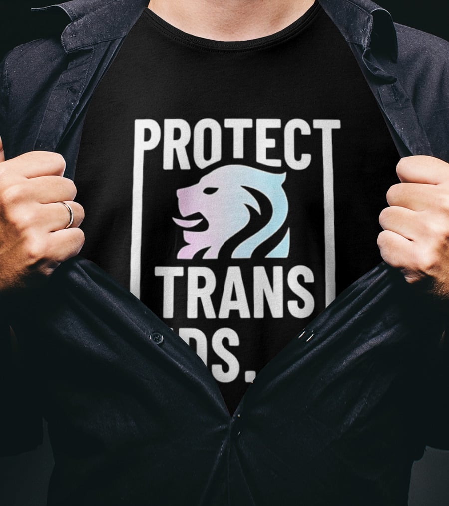 Protect Trans Kids Lion T-Shirt