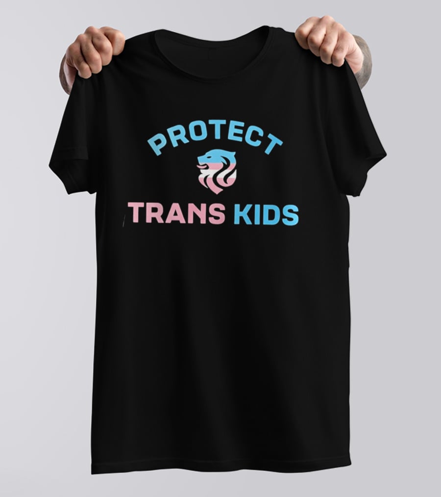 Protect Trans Kids Lion With Pink Blue Colors Megan Rapinoe T-Shirt