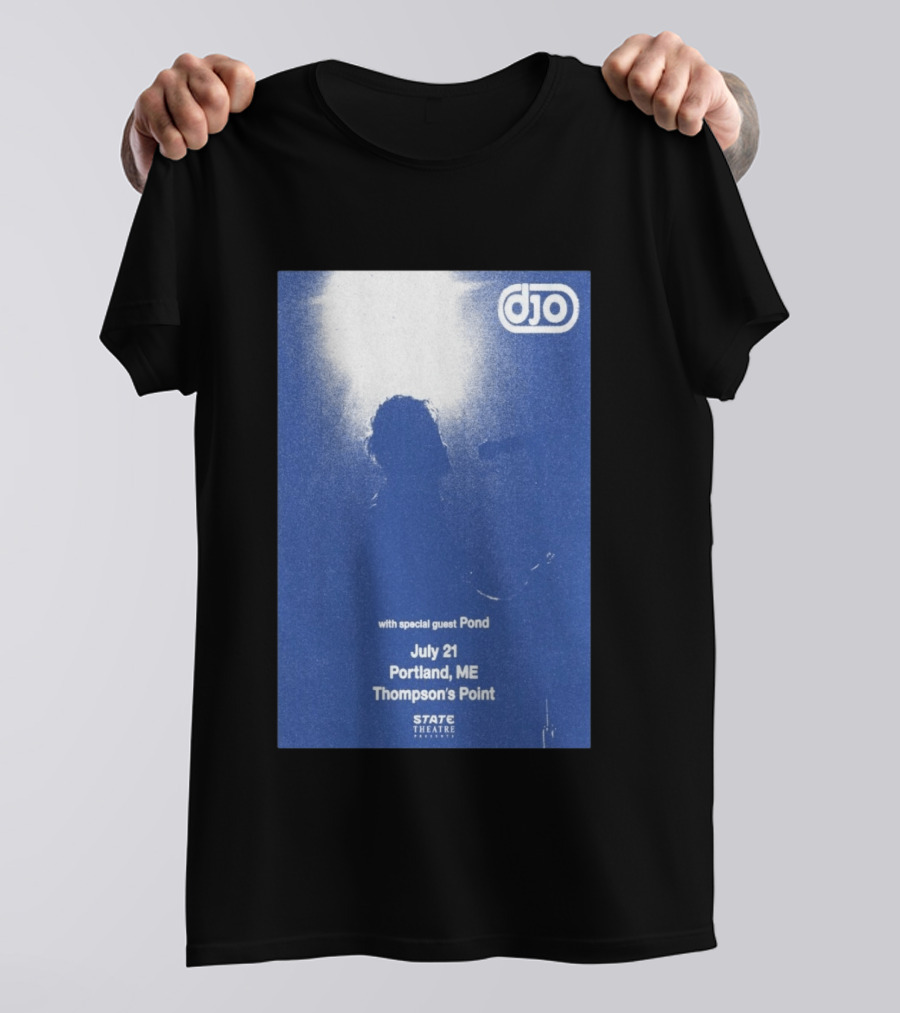 Djo July 21 Portland ME Thompson's Point State Theatre With Special Guest Pond T-Shirt
