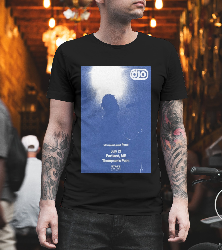 Djo July 21 Portland ME Thompson's Point State Theatre With Special Guest Pond T-Shirt