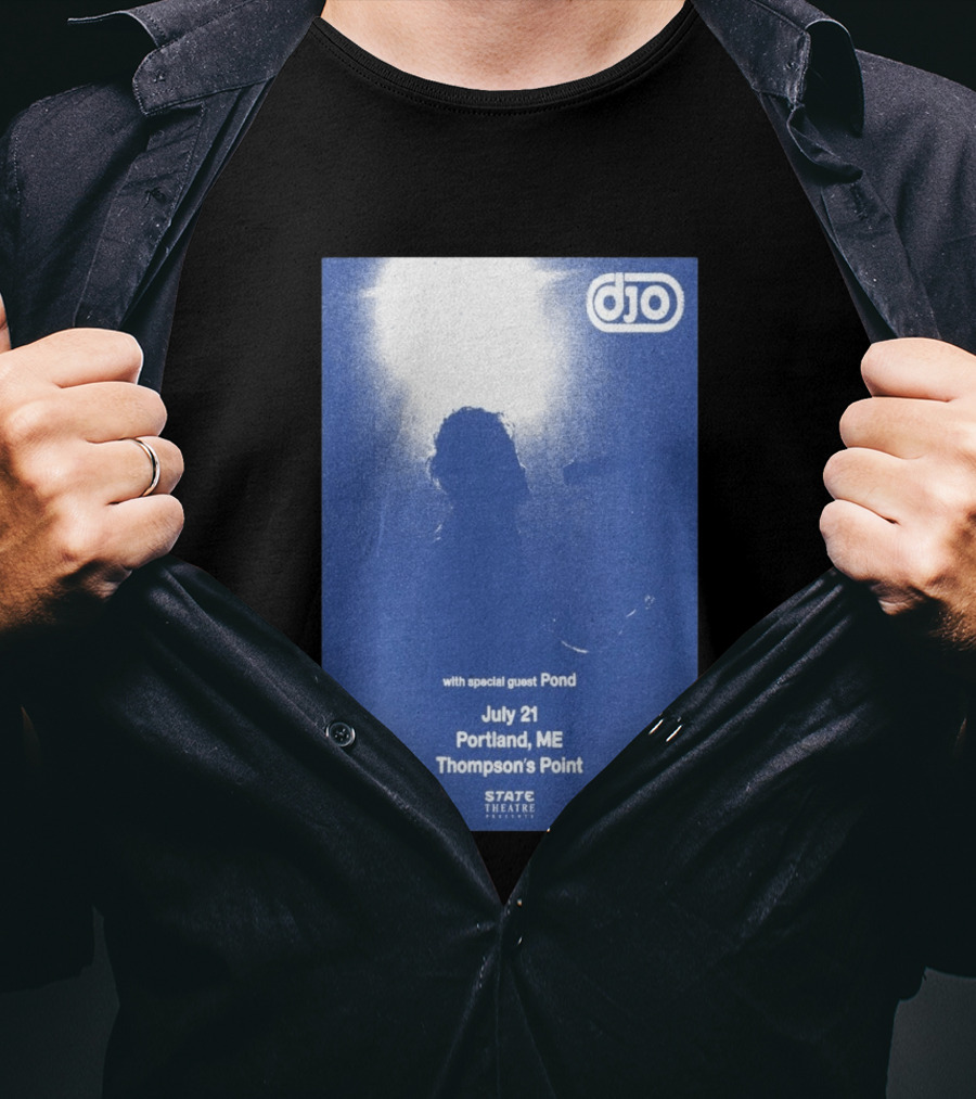 Djo July 21 Portland ME Thompson's Point State Theatre With Special Guest Pond T-Shirt