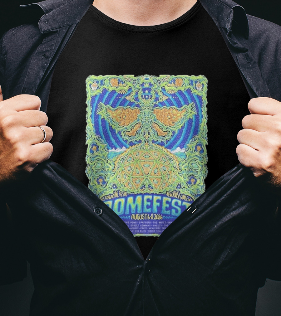 Domefest Line Up At ACE Adventure Resort In New River Gorge West Virginia On August 6 8 2026 T-Shirt