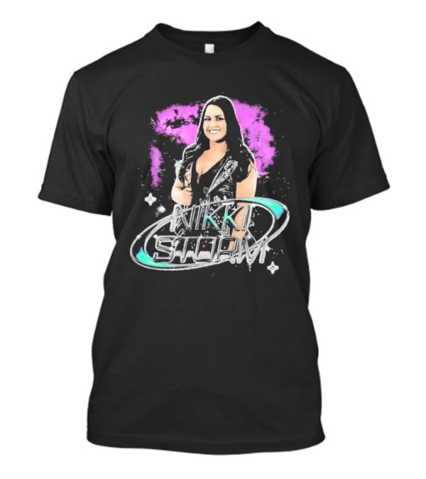 Nikki Storm Featuring Professional Wrestler Nikki Storm Vibrant Splash T-Shirt