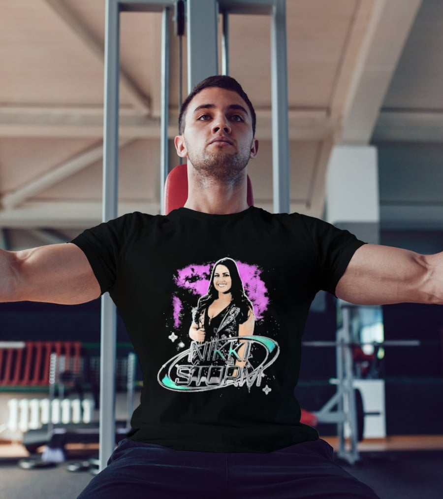 Nikki Storm Featuring Professional Wrestler Nikki Storm Vibrant Splash T-Shirt