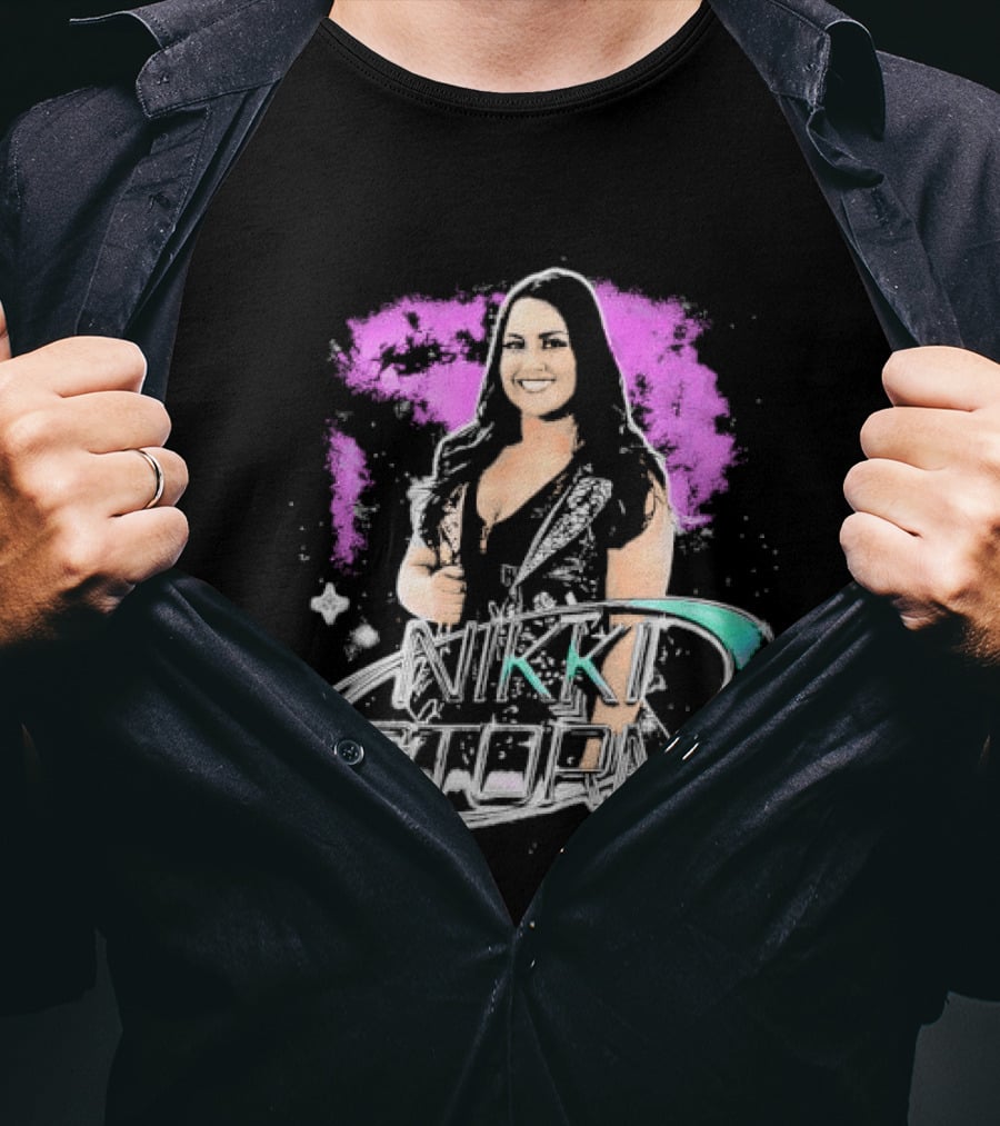 Nikki Storm Featuring Professional Wrestler Nikki Storm Vibrant Splash T-Shirt