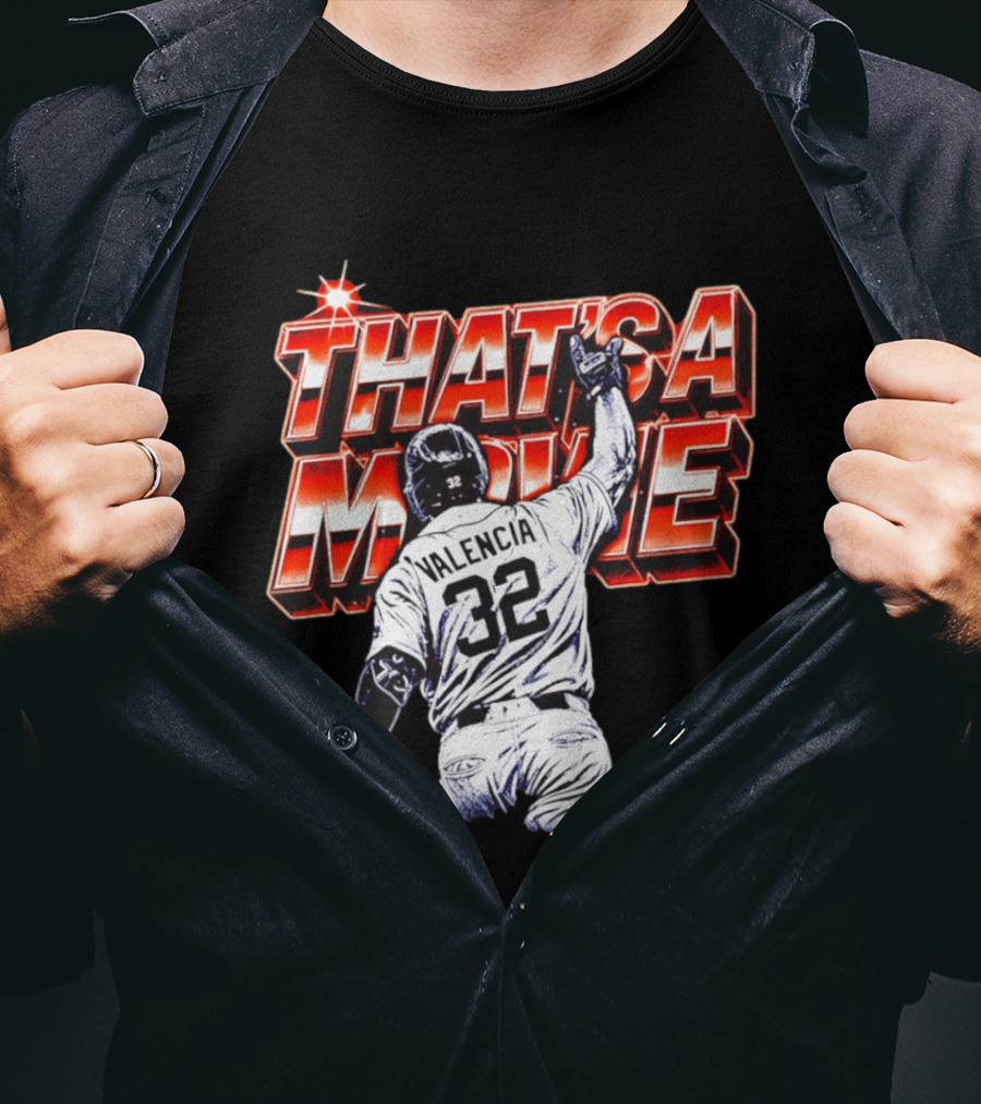 Eduardo Valencia 32 Detroit Tigers That's A Movie T-Shirt