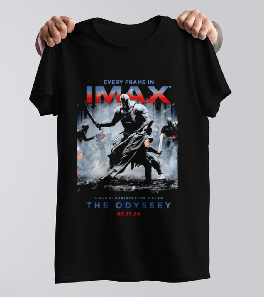 Every Frame In IMAX A Film By Christopher Nolan The Odyssey 07.17.26 T-Shirt