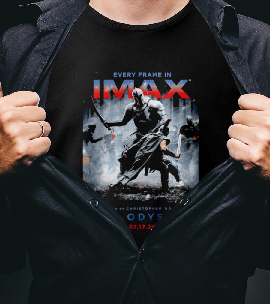 Every Frame In IMAX A Film By Christopher Nolan The Odyssey 07.17.26 T-Shirt