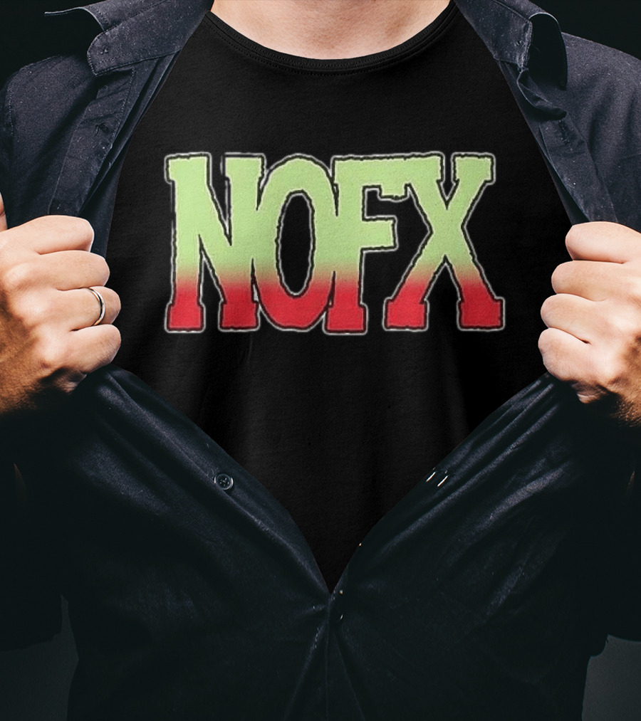 NOFX Ribbed Tour 1991 Vintage Style Nostalgic Punk Band Merch T-Shirt
